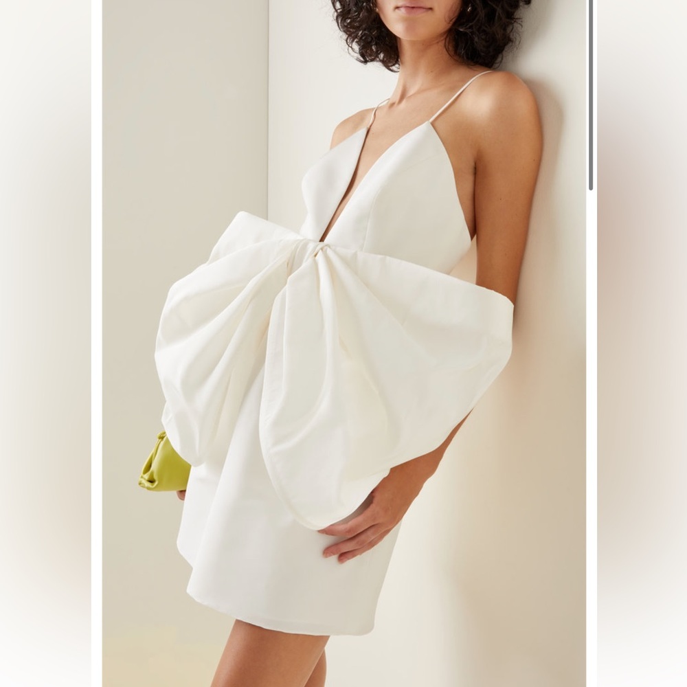 Carolina Herrera
Exclusive Bow-Detailed Silk Faille Mini Dress